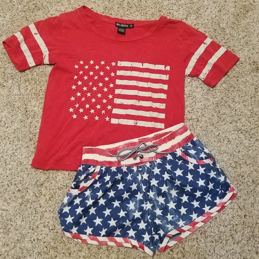 USA summer outfit  ❤️💙❤️💙